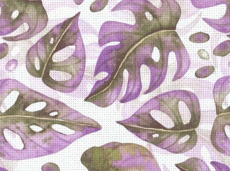 Leaves Pattern Aida- 8 x 10 inches