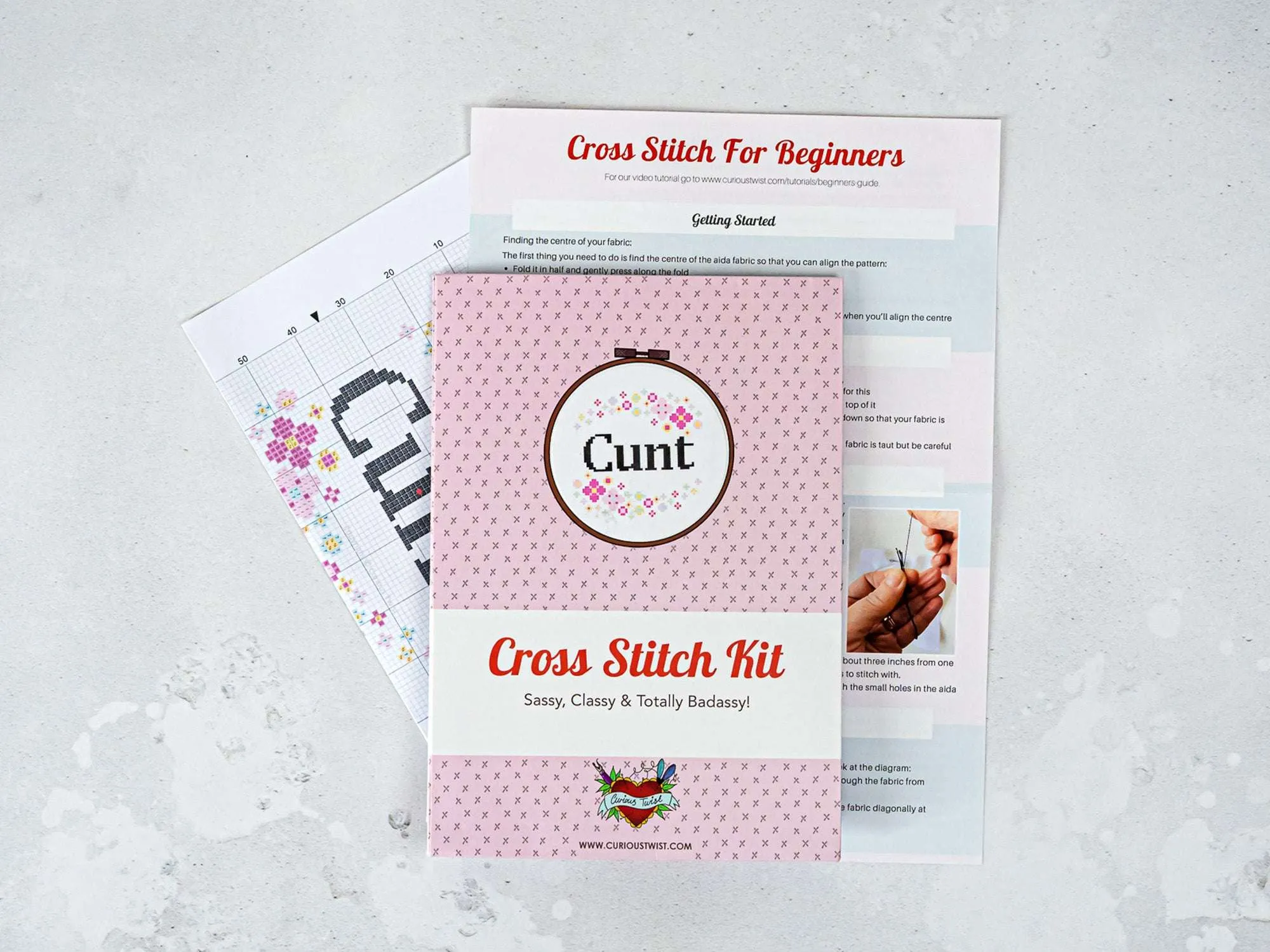 C*nt- Offensive Cross Stitch Kit And Pattern