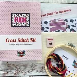 F*ck Leopard Print- Adults Cross Stitch Kit