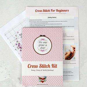 No-One Gives A Sh....  Cross Stitch Kit And Pattern