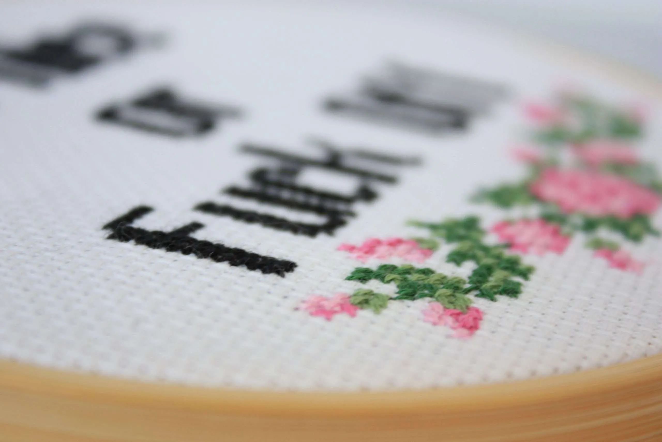 Be Nice Or f*ck Off- Cross Stitch Kit And Pattern