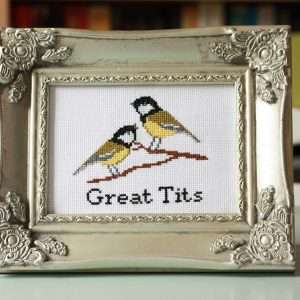 Great Tits-  Cross Stitch Kit And Pattern