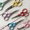 Colourful embroidery scissors