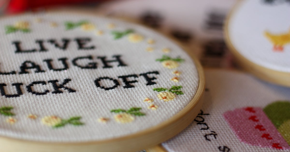 Funny Cross Stitch Kit For Adult Beginners- You Succ- Curious Twist :  : Handmade Products