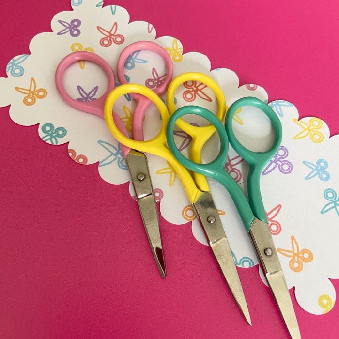 pastel scissors