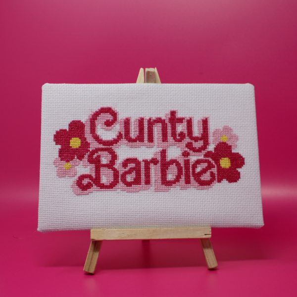 Cunty Barbie Cross Stitch Kit For Adults by Curious Twist UK